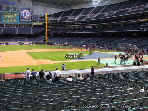 Seat view from section 112 at Minute Maid Park, home of the Houston Astros