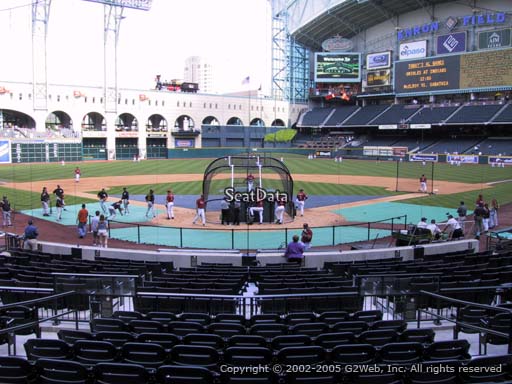 Seat view from section 119 at Minute Maid Park, home of the Houston Astros