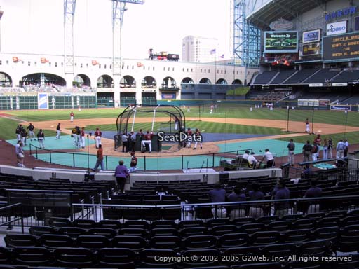 Seat view from section 120 at Minute Maid Park, home of the Houston Astros
