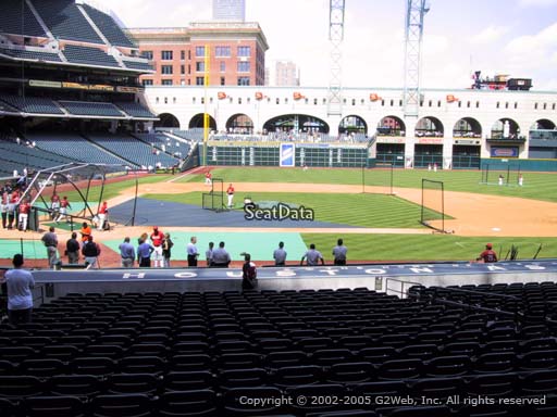 Seat view from section 124 at Minute Maid Park, home of the Houston Astros