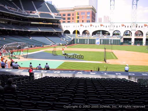 Seat view from section 125 at Minute Maid Park, home of the Houston Astros