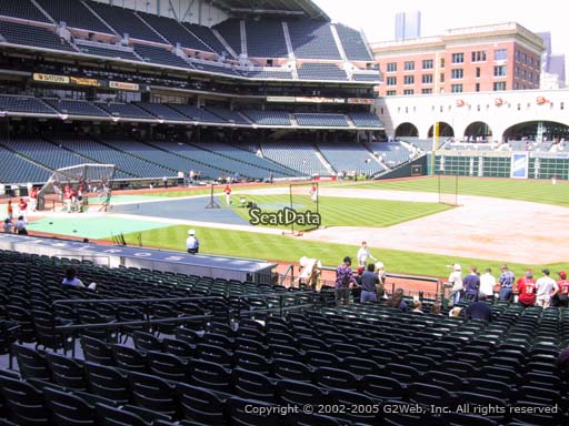 Seat view from section 127 at Minute Maid Park, home of the Houston Astros