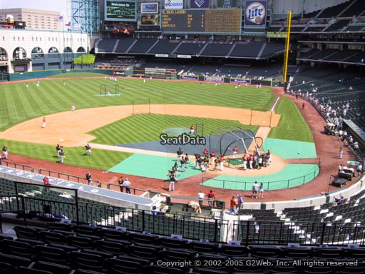 Seat view from section 216 at Minute Maid Park, home of the Houston Astros