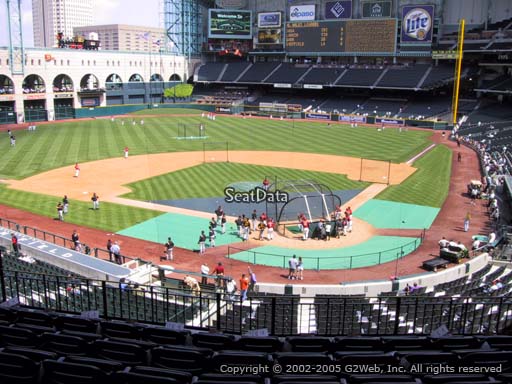 Seat view from section 217 at Minute Maid Park, home of the Houston Astros