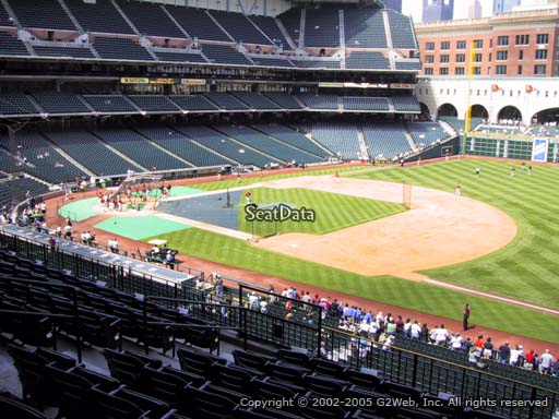 Seat view from section 229 at Minute Maid Park, home of the Houston Astros