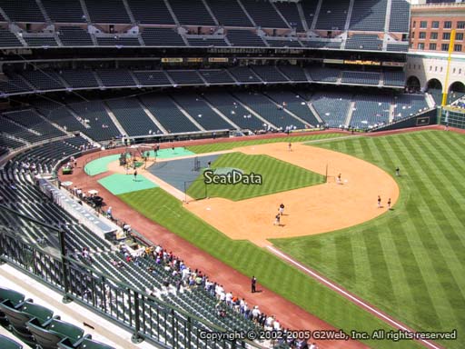 Seat view from section 331 at Minute Maid Park, home of the Houston Astros