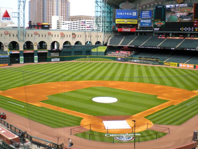 View from the Insperity Club at Minute Maid Park, home of the Houston Astros