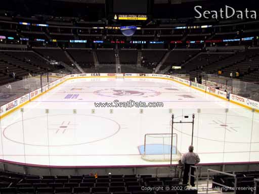 Seat view from section 114 at the Pepsi Center, home of the Colorado Avalanche