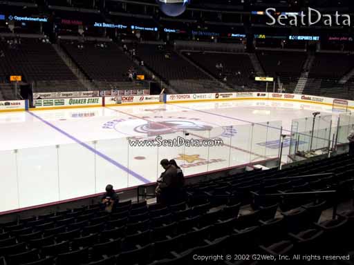 Seat view from section 128 at the Pepsi Center, home of the Colorado Avalanche