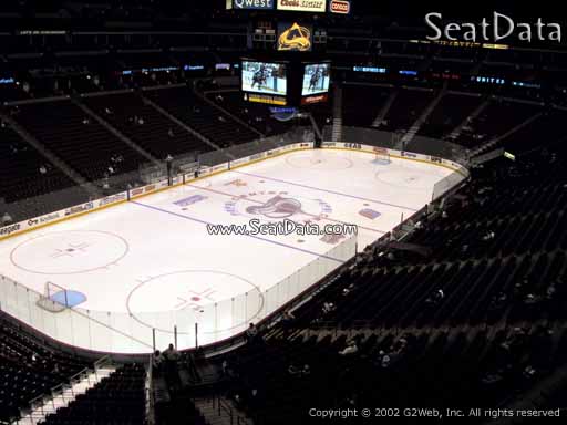 Seat view from section 210 at the Pepsi Center, home of the Colorado Avalanche