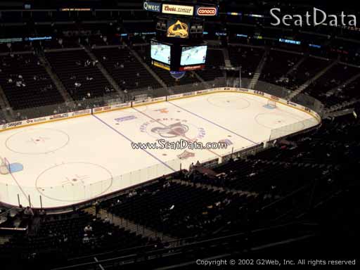 Seat view from section 309 at the Pepsi Center, home of the Colorado Avalanche
