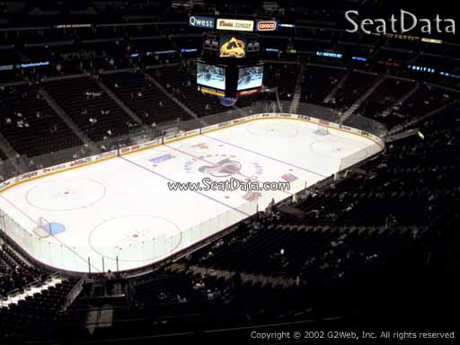 Seat view from section 311 at the Pepsi Center, home of the Colorado Avalanche