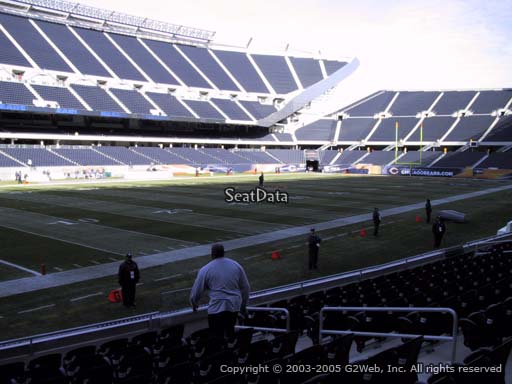 Seat view from section 115 at Soldier Field, home of the Chicago Bears