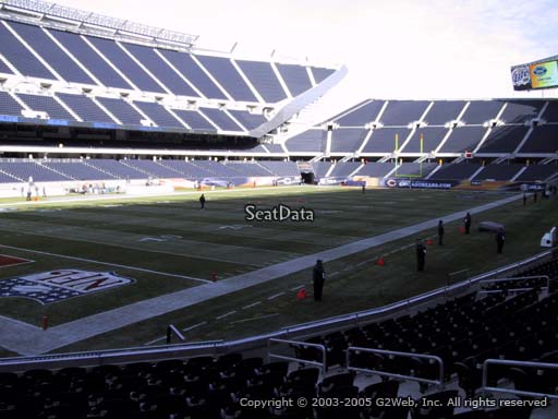 Seat view from section 117 at Soldier Field, home of the Chicago Bears