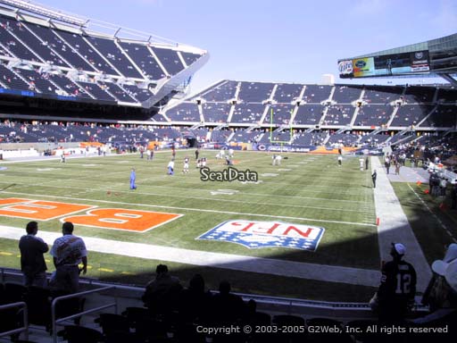 Seat view from section 120 at Soldier Field, home of the Chicago Bears