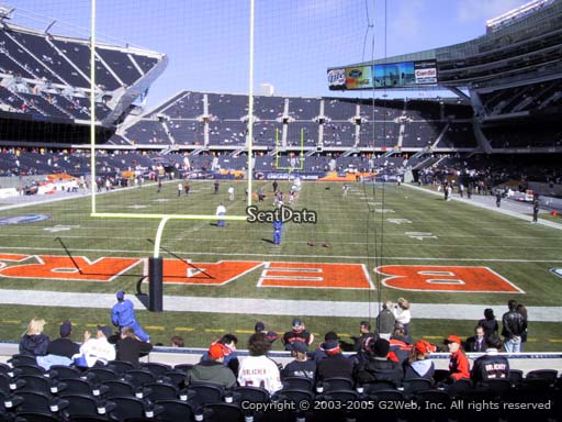 Seat view from section 122 at Soldier Field, home of the Chicago Bears