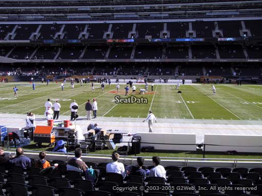 Seat view from section 136 at Soldier Field, home of the Chicago Bears