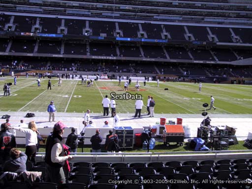 Seat view from section 138 at Soldier Field, home of the Chicago Bears