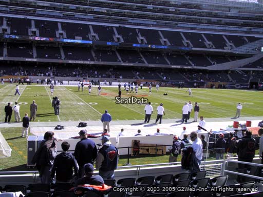 Seat view from section 140 at Soldier Field, home of the Chicago Bears