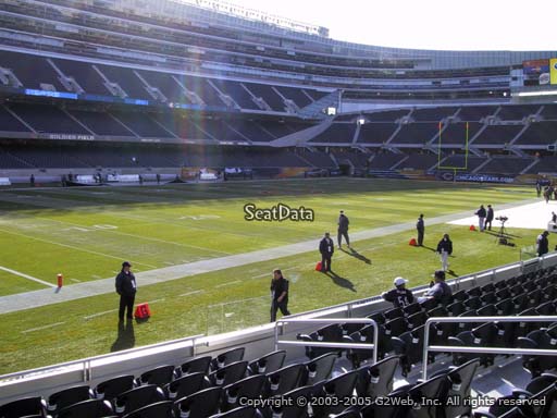 Seat view from section 144 at Soldier Field, home of the Chicago Bears