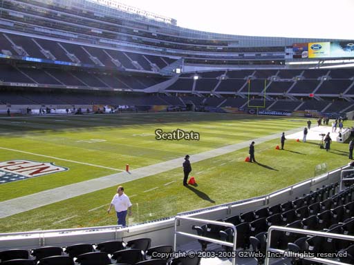 Seat view from section 146 at Soldier Field, home of the Chicago Bears