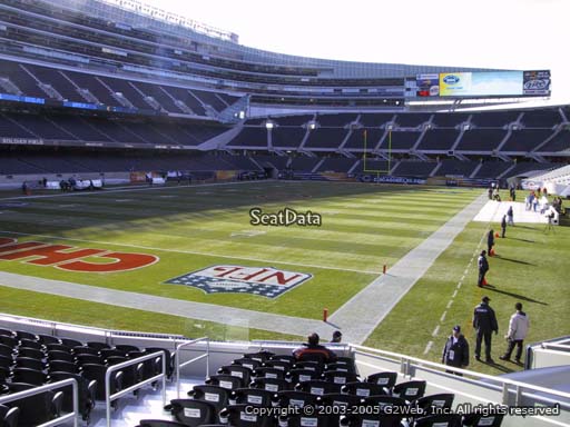 Seat view from section 148 at Soldier Field, home of the Chicago Bears