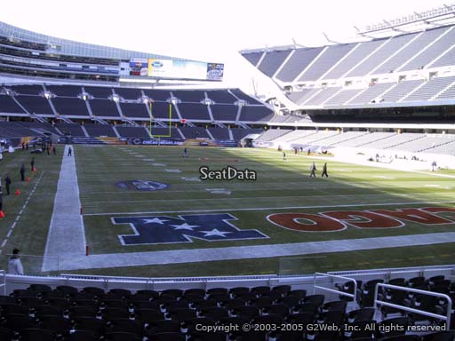 Seat view from section 154 at Soldier Field, home of the Chicago Bears