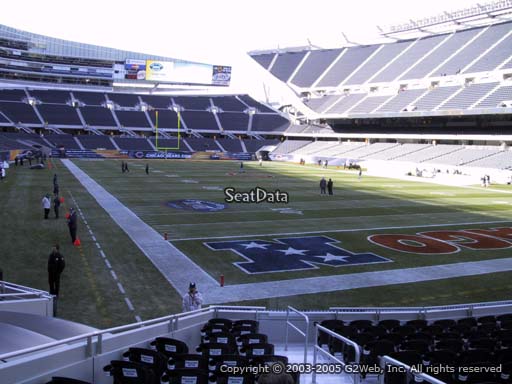 Seat view from section 155 at Soldier Field, home of the Chicago Bears