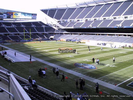 Seat view from section 203 at Soldier Field, home of the Chicago Bears