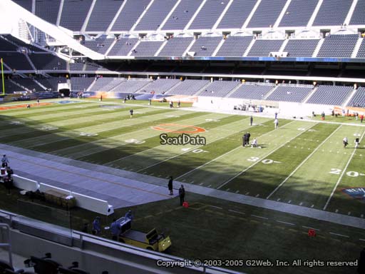Seat view from section 206 at Soldier Field, home of the Chicago Bears