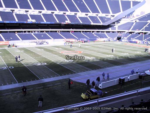 Seat view from section 212 at Soldier Field, home of the Chicago Bears