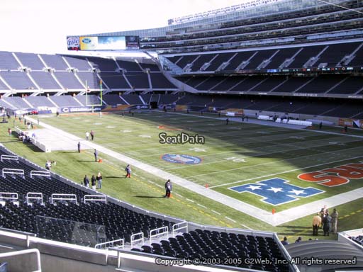 Seat view from section 228 at Soldier Field, home of the Chicago Bears