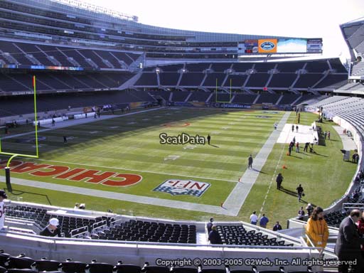 Seat view from section 249 at Soldier Field, home of the Chicago Bears