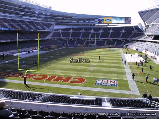 Seat view from section 250 at Soldier Field, home of the Chicago Bears