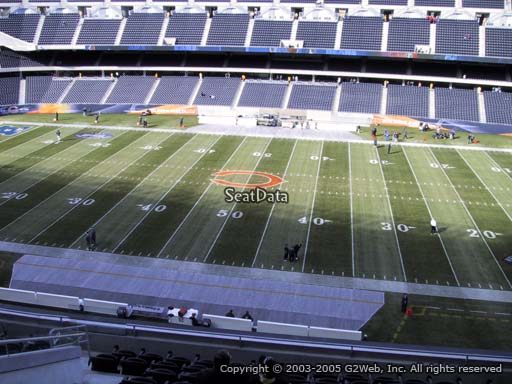 Seat view from section 308 at Soldier Field, home of the Chicago Bears