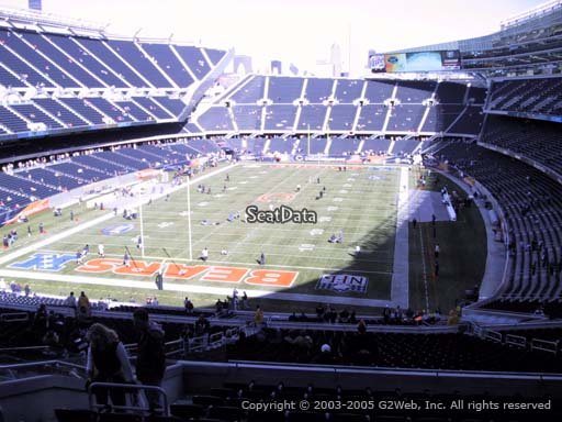 Seat view from section 320 at Soldier Field, home of the Chicago Bears
