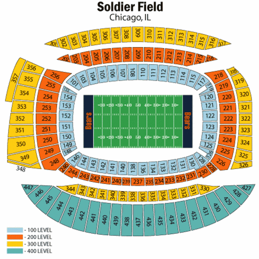 Soldier Field Seating Chart Numbers