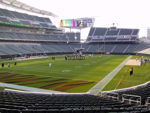 Seat view from section 150 at Paul Brown Stadium, home of the Cincinnati Bengals