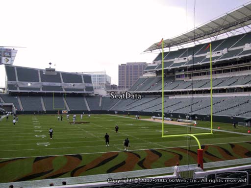 Seat view from section 156 at Paul Brown Stadium, home of the Cincinnati Bengals