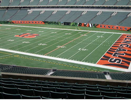 Seat view from section 204 at Paul Brown Stadium, home of the Cincinnati Bengals