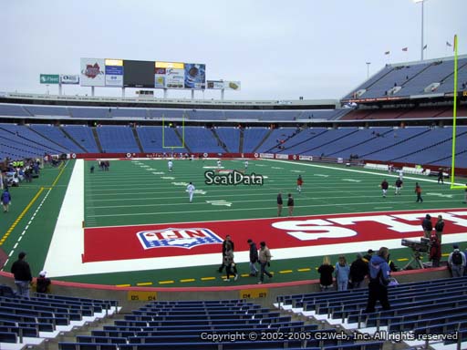 Seat view from section 124 at New Era Field, home of the Buffalo Bills