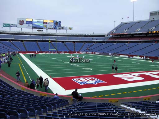 Seat view from section 125 at New Era Field, home of the Buffalo Bills