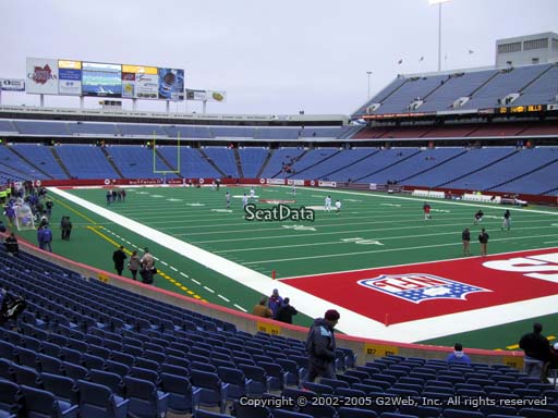 Seat view from section 126 at New Era Field, home of the Buffalo Bills