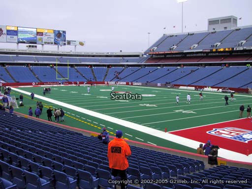 Seat view from section 127 at New Era Field, home of the Buffalo Bills