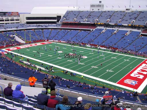 Seat view from section 307 at New Era Field, home of the Buffalo Bills