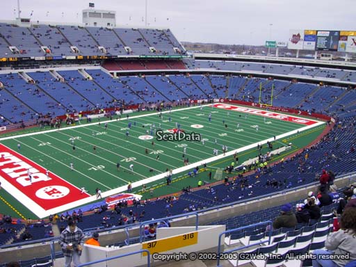 Seat view from section 317 at New Era Field, home of the Buffalo Bills