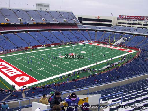Seat view from section 339 at New Era Field, home of the Buffalo Bills