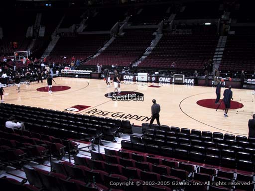 Seat view from section 111 at the Moda Center, home of the Portland Trail Blazers