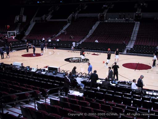Seat view from section 122 at the Moda Center, home of the Portland Trail Blazers