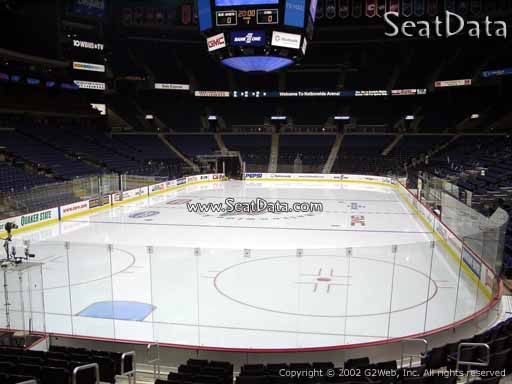 Seat view from section 108 at Nationwide Arena, home of the Columbus Blue Jackets